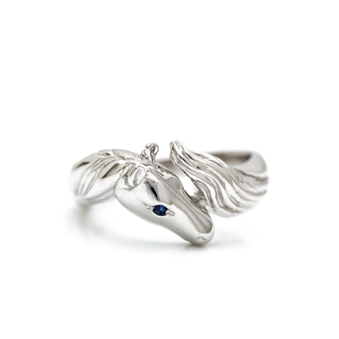 umu -アム- FINE JEWELRY STUIDIOブルーサファイア ホースモチーフ リングrg1511_m.jpg