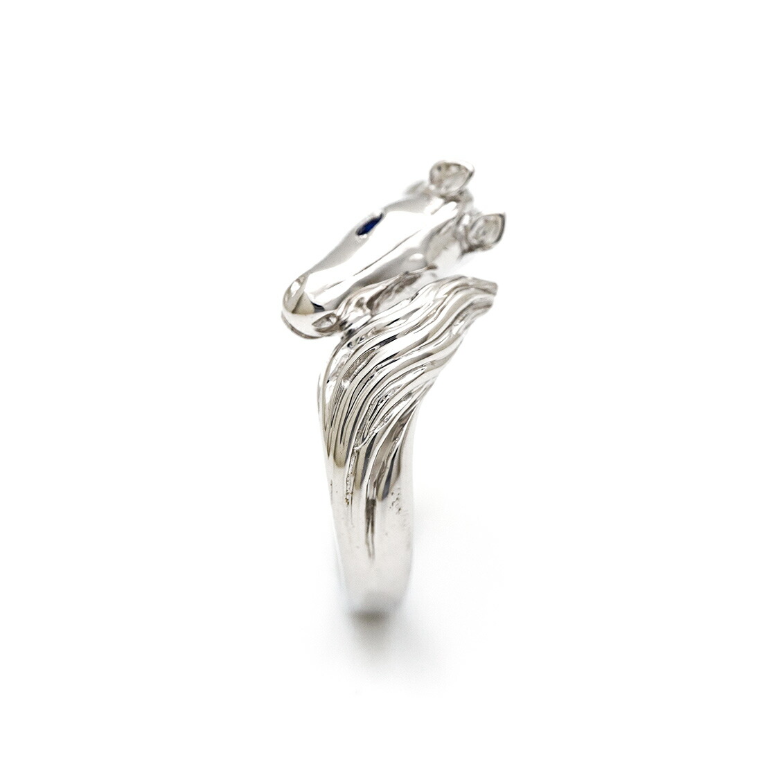 umu -アム- FINE JEWELRY STUIDIOブルーサファイア ホースモチーフ リングrg1511_y.jpg