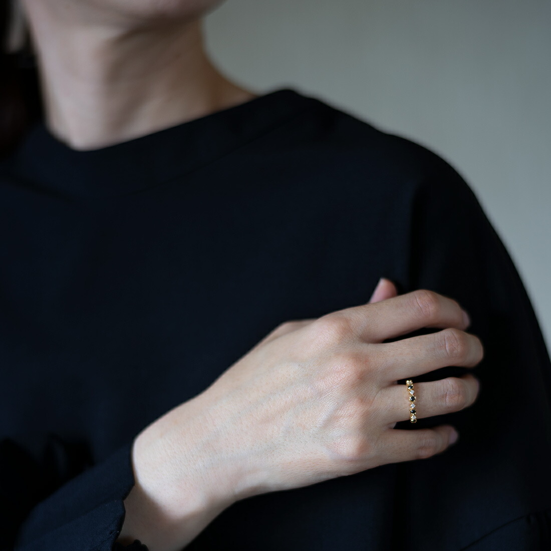 umu -アム- FINE JEWELRY STUIDIOブラックダイヤモンド ダイヤモンド リングrg1512_i3.jpg