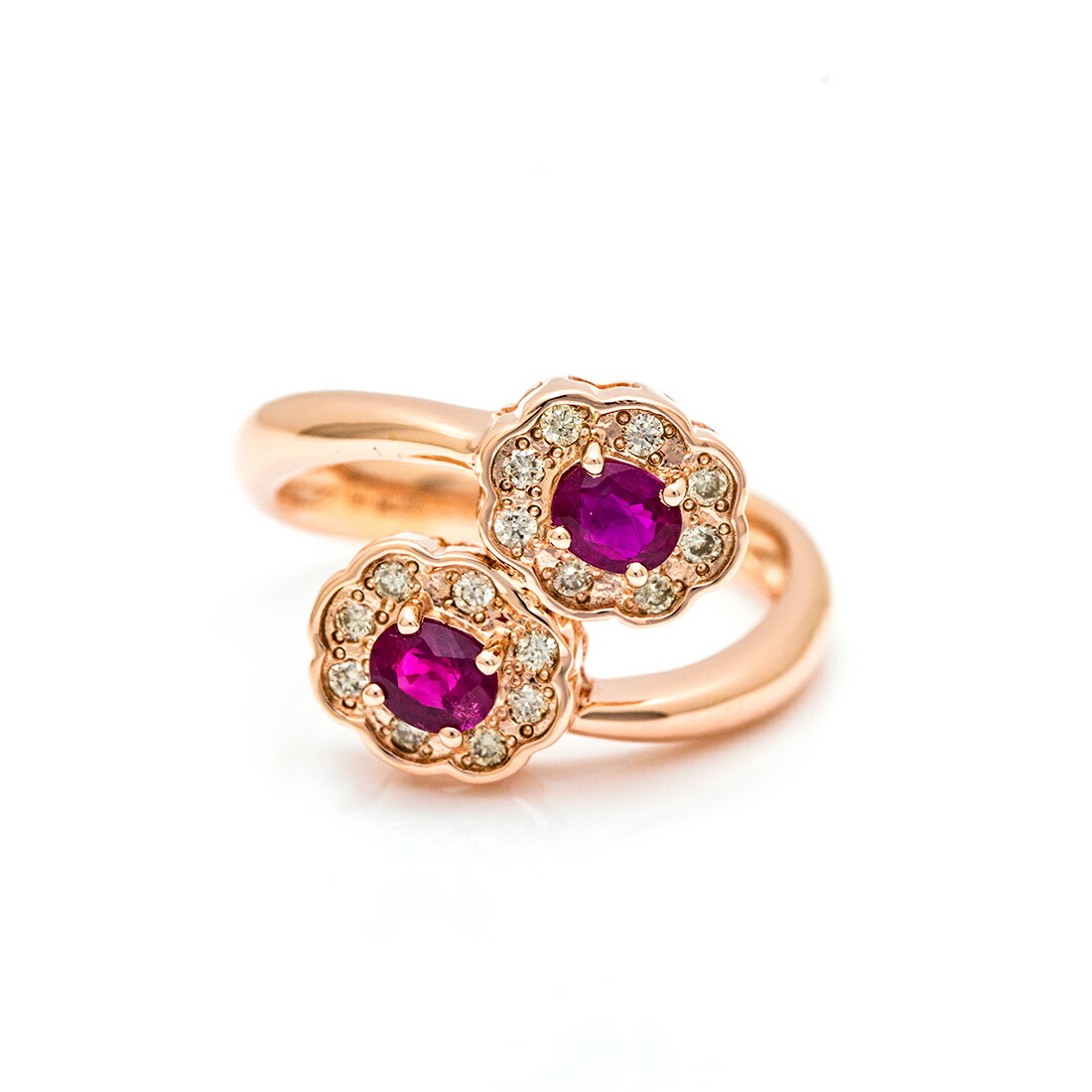 umu -アム- FINE JEWELRY STUIDIOルビー ダイヤモンド フラワーモチーフ リングrg1513_m.jpg