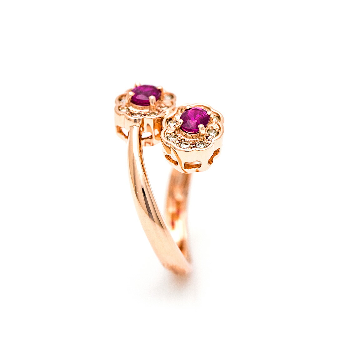 umu -アム- FINE JEWELRY STUIDIOルビー ダイヤモンド フラワーモチーフ リングrg1513_y.jpg