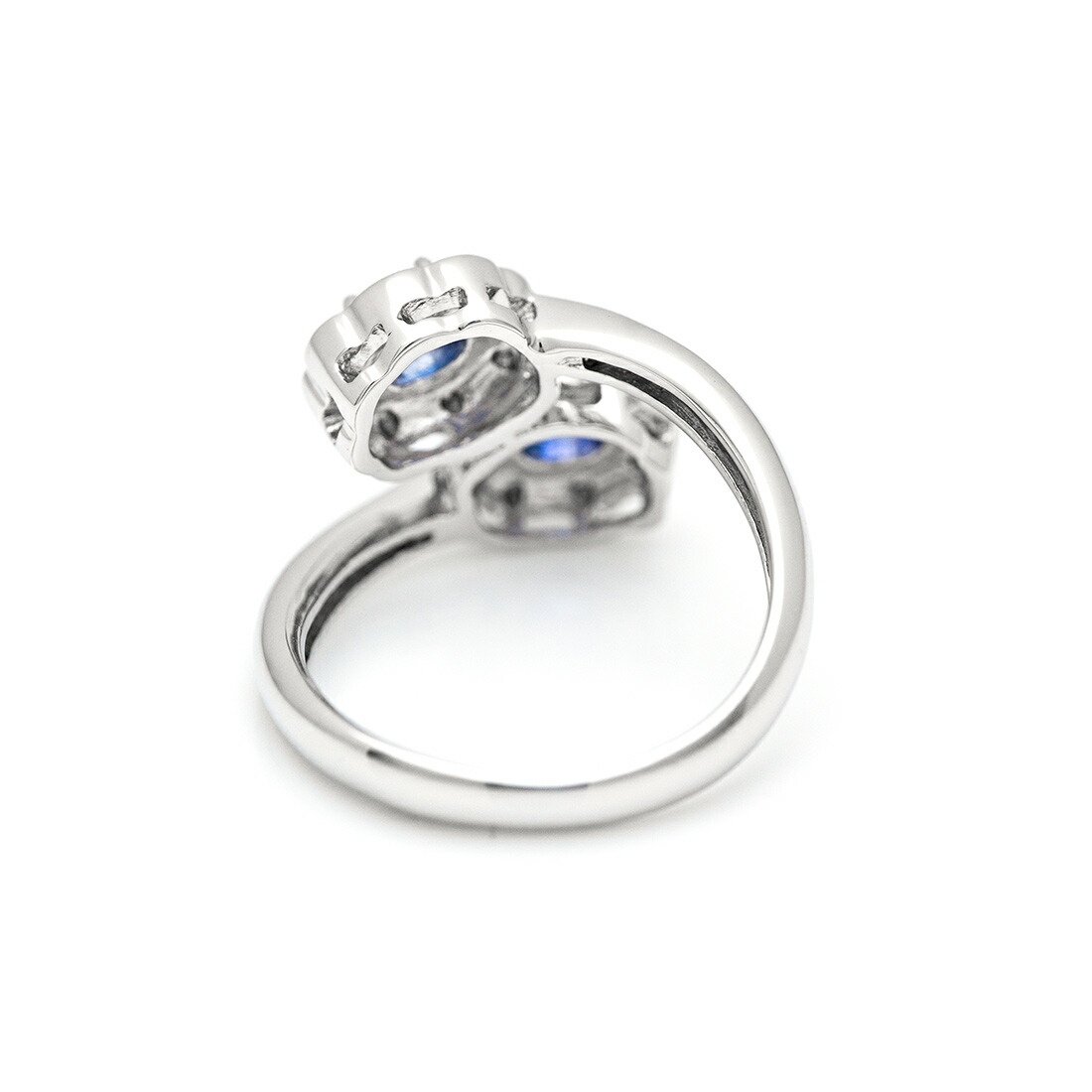 umu -アム- FINE JEWELRY STUIDIOブルーサファイア ダイヤモンド フラワーモチーフ リングrg1514_u.jpg