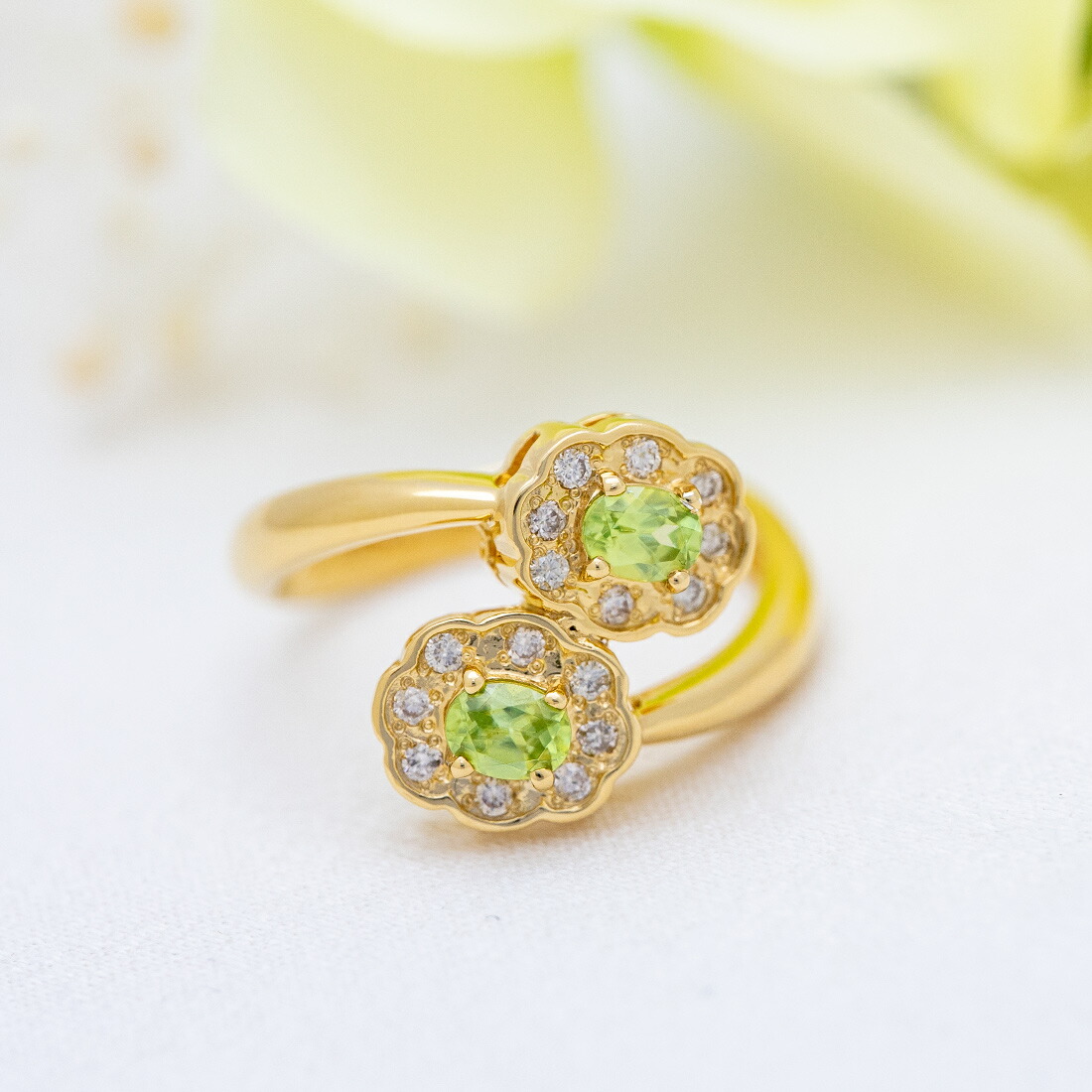 umu -アム- FINE JEWELRY STUIDIOスフェーン ダイヤモンド フラワーモチーフ リングrg1515_1.jpg
