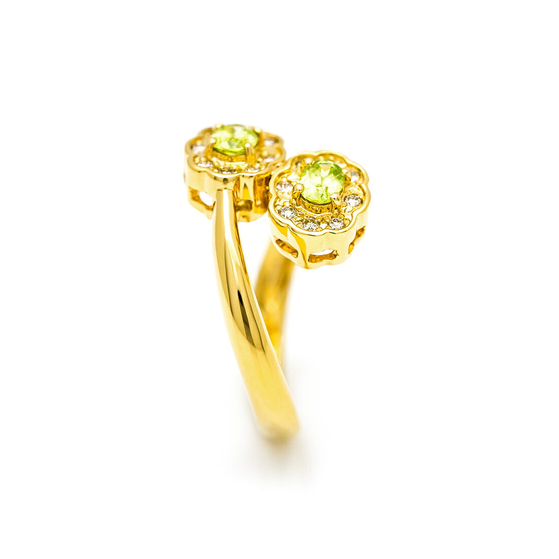 umu -アム- FINE JEWELRY STUIDIOスフェーン ダイヤモンド フラワーモチーフ リングrg1515_y.jpg