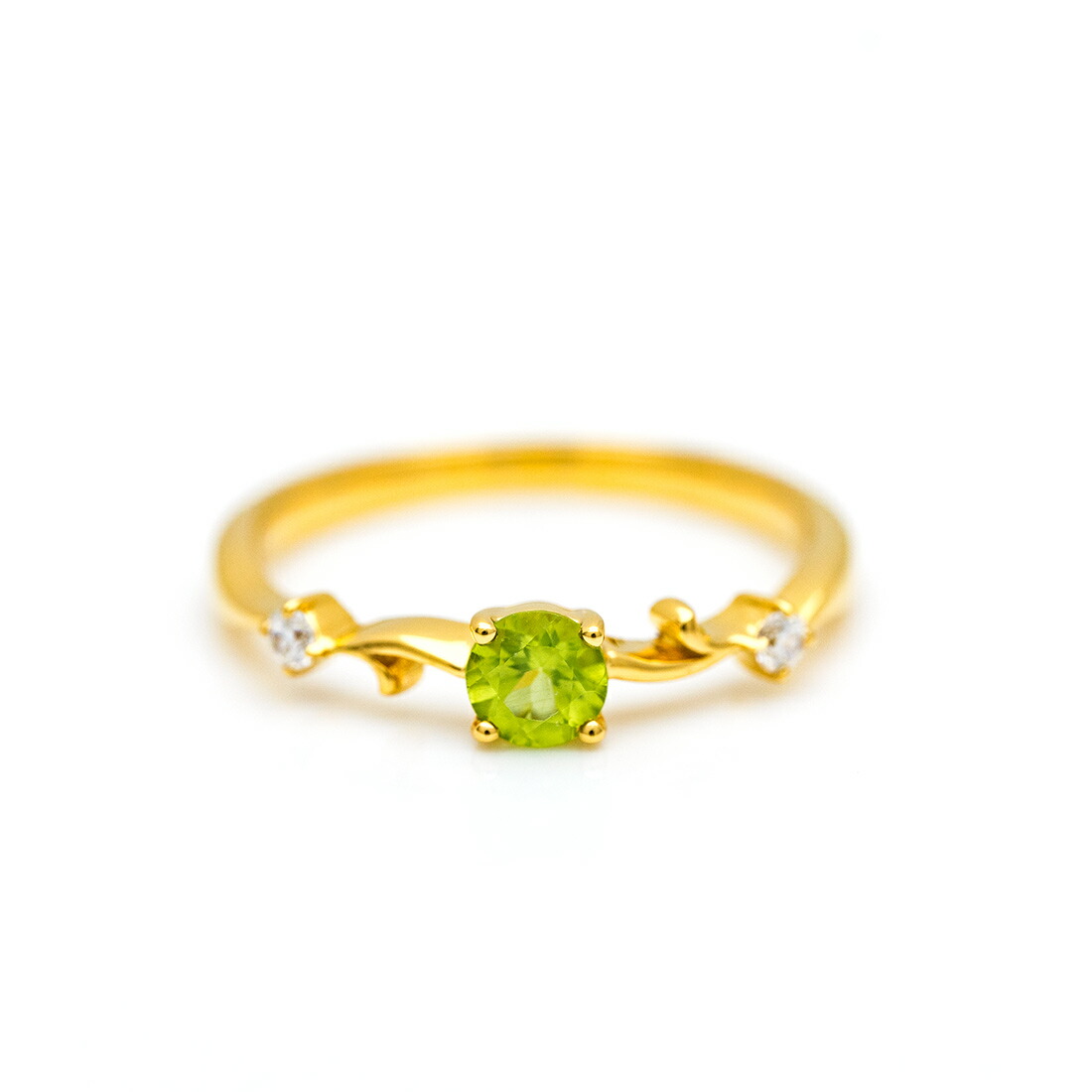 umu -アム- FINE JEWELRY STUIDIOペリドット ダイヤモンド リングrg1516_m.jpg