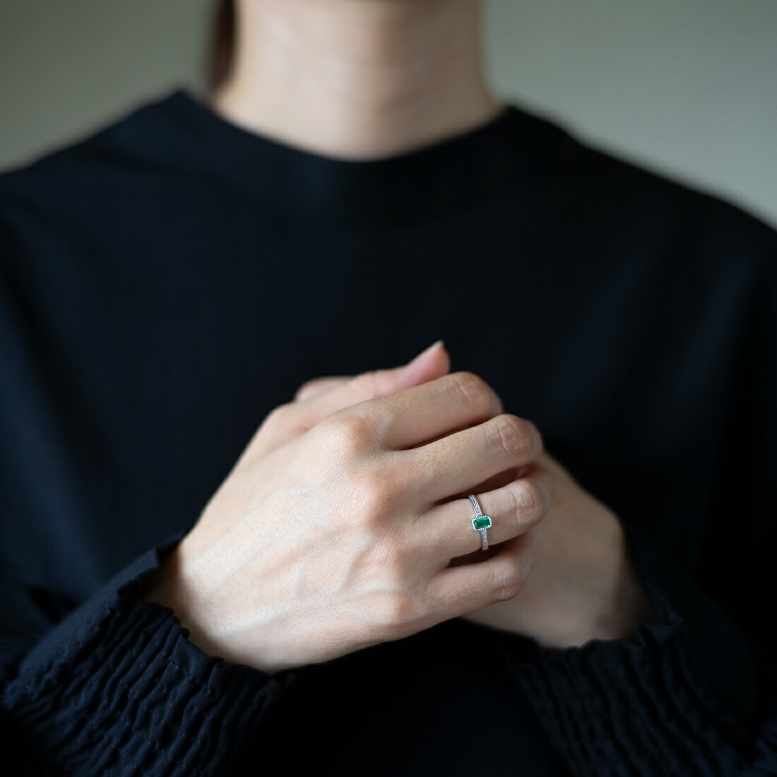 umu -アム- FINE JEWELRY STUIDIOエメラルド ダイヤモンド リング 「grazia」rg1522_i2.jpg