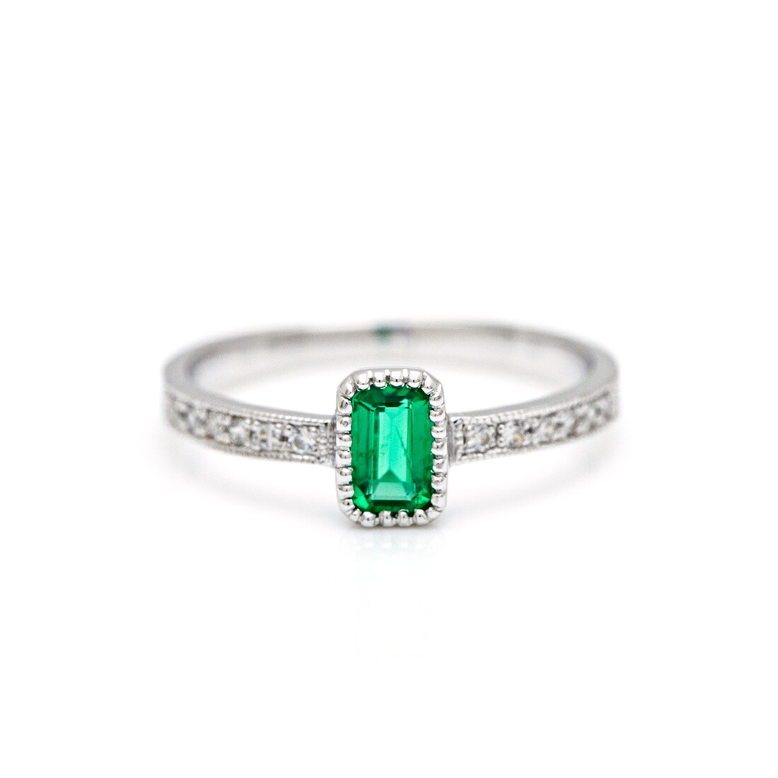 umu -アム- FINE JEWELRY STUIDIOエメラルド ダイヤモンド リング 「grazia」rg1522_m.jpg