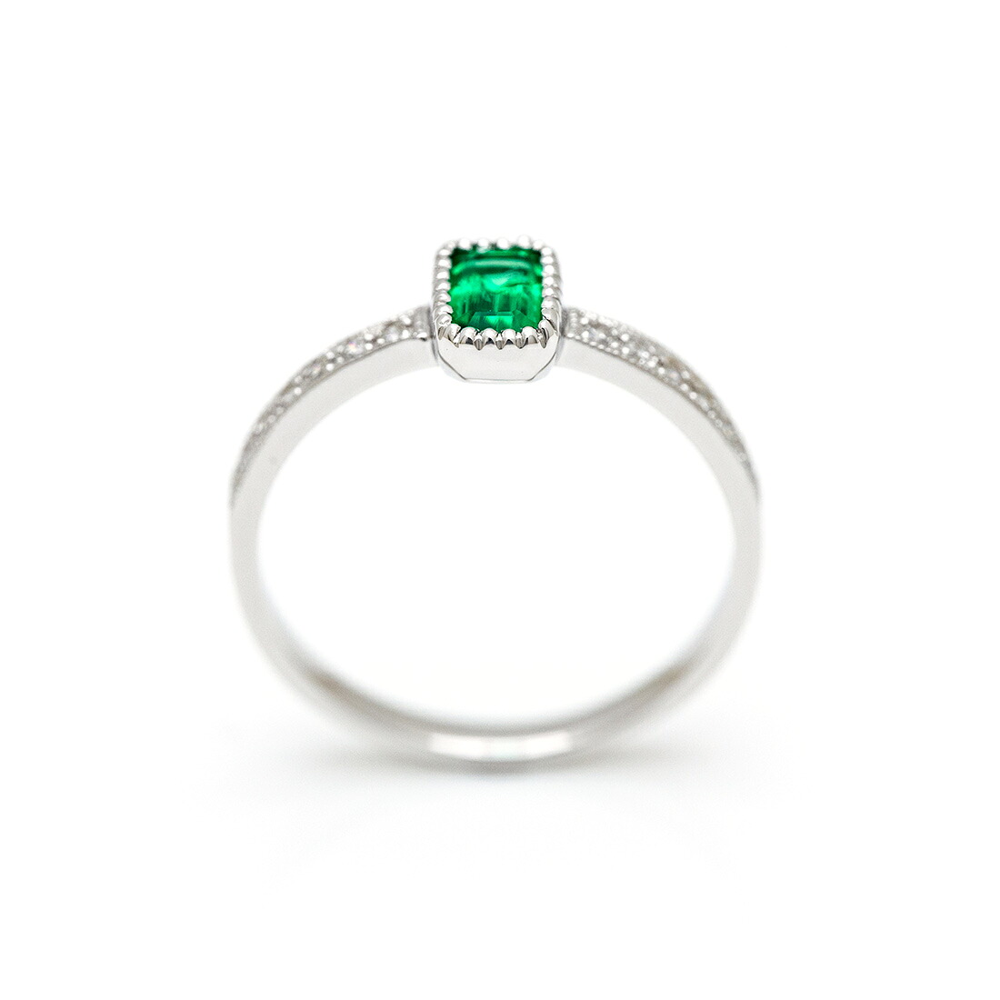umu -アム- FINE JEWELRY STUIDIOエメラルド ダイヤモンド リング 「grazia」rg1522_s.jpg