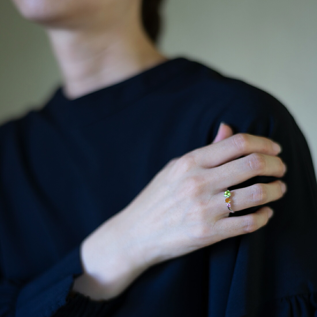 umu -アム- FINE JEWELRY STUIDIOトロピカルカラー ハート リングrg1527_i3.jpg
