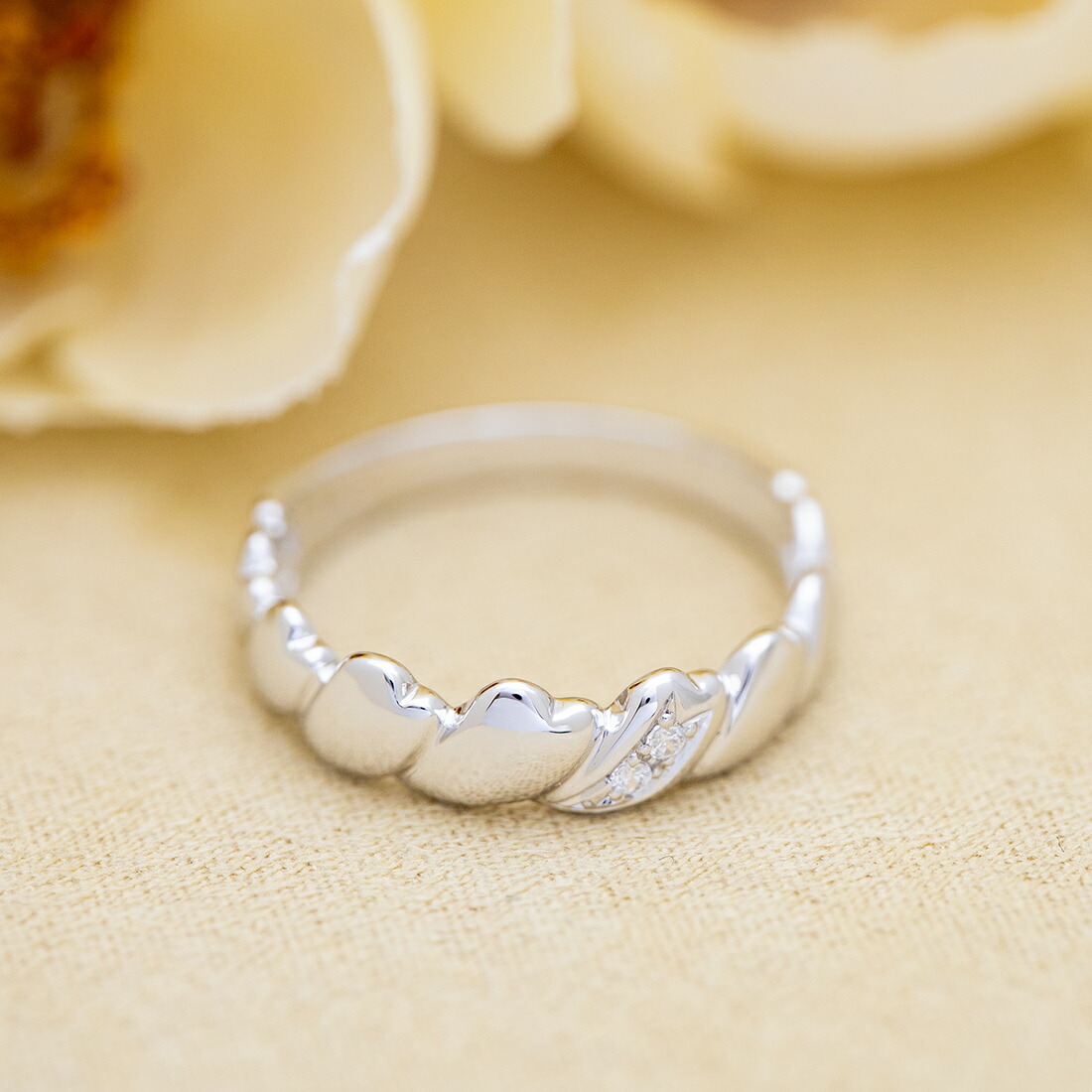 umu -アム- FINE JEWELRY STUIDIOキュービックジルコニア ハートモチーフ リングsv0339_1.jpg