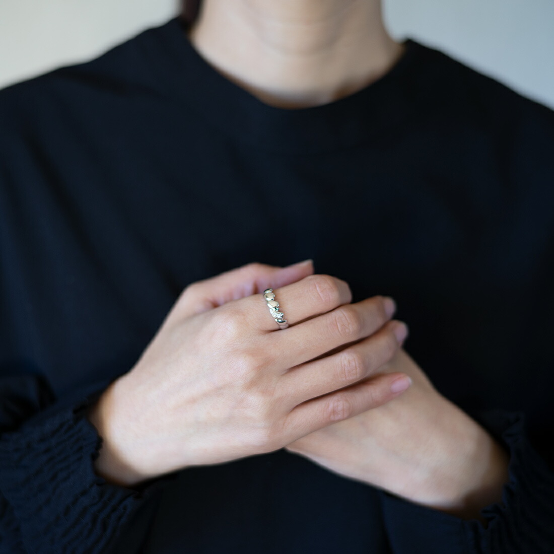 umu -アム- FINE JEWELRY STUIDIOキュービックジルコニア ハートモチーフ リングsv0339_i.jpg