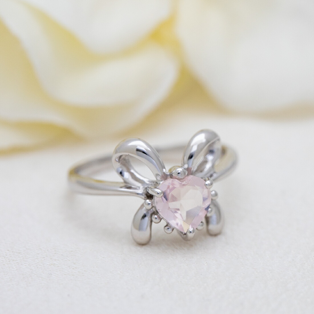 umu -アム- FINE JEWELRY STUIDIOローズクォーツ リボンモチーフ リングsv0445_1.jpg