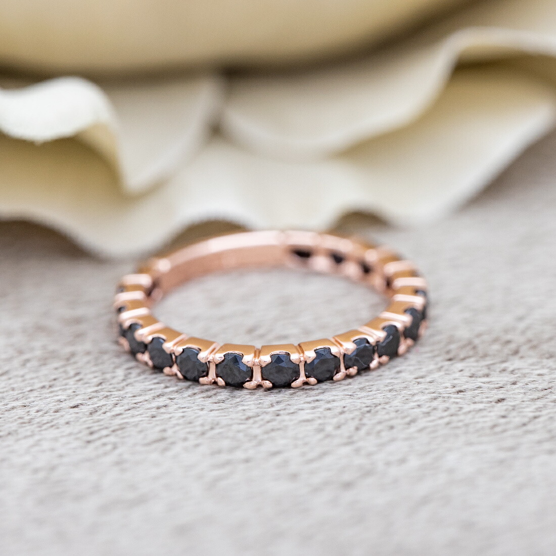 umu -アム- FINE JEWELRY STUIDIOブラックキュービックジルコニア エタニティリングsv0603_1.jpg