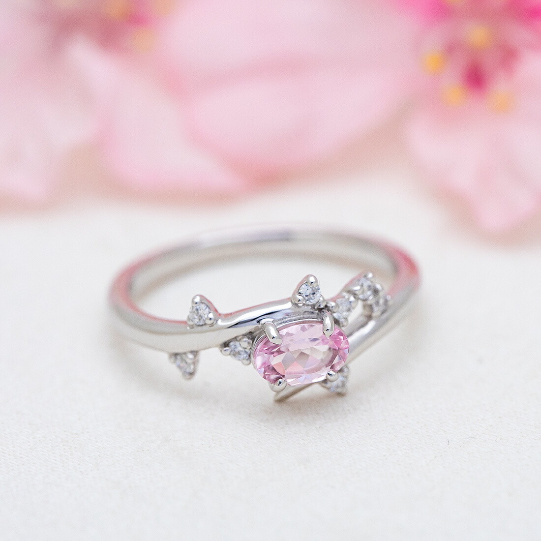 umu -アム- FINE JEWELRY STUIDIOモルガナイト キュービックジルコニア リングrg0409_1.jpg