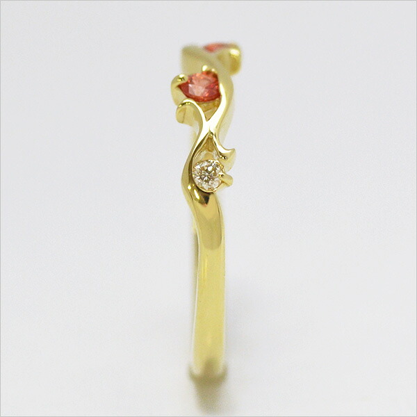 umu -アム- FINE JEWELRY STUIDIOオレンジサファイア キュービックジルコニア リングimgrc0069776355.jpg